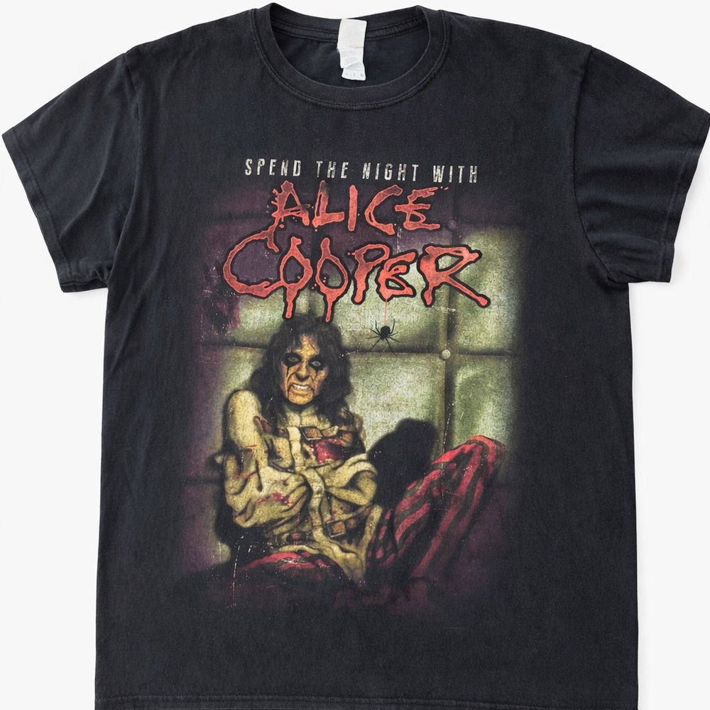 Gildan Black Alice Cooper 'Spend the Night' Band T-shirt